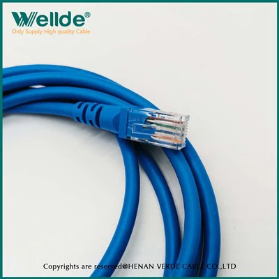 Cavo di rete blu Awg26 Cat6 patch cord UTP