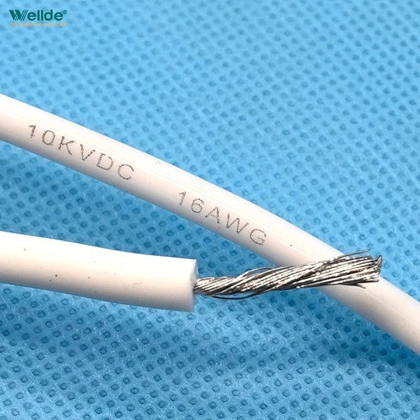 10KVDC White Silicone Cable high quality