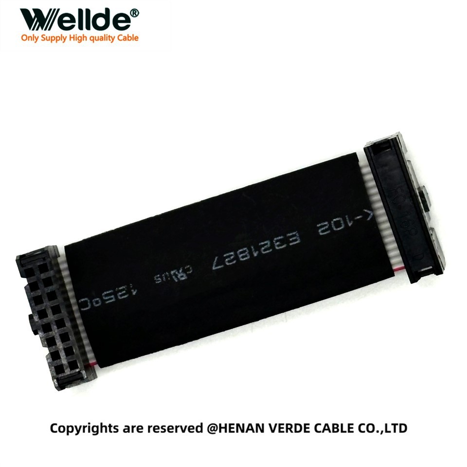 Flat Ribbon Cable with IDC 16 Pin Connectors