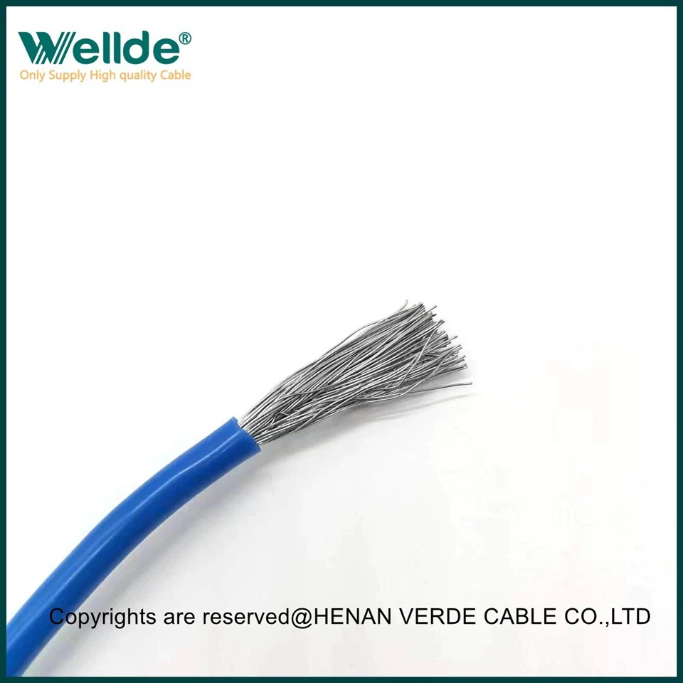 Black 40KV Single Core Tinned Copper Wire Silicone Cable