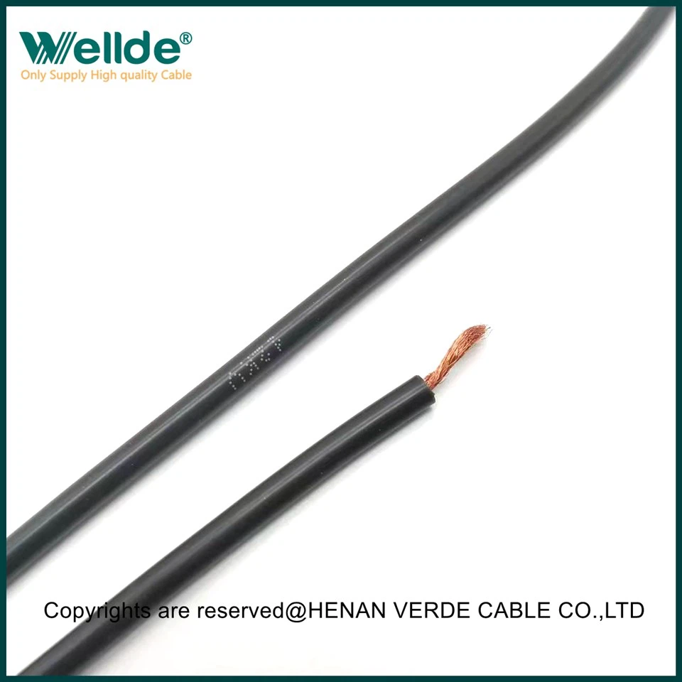 Cavo in silicone unipolare in filo di rame stagnato nero da 40 KV