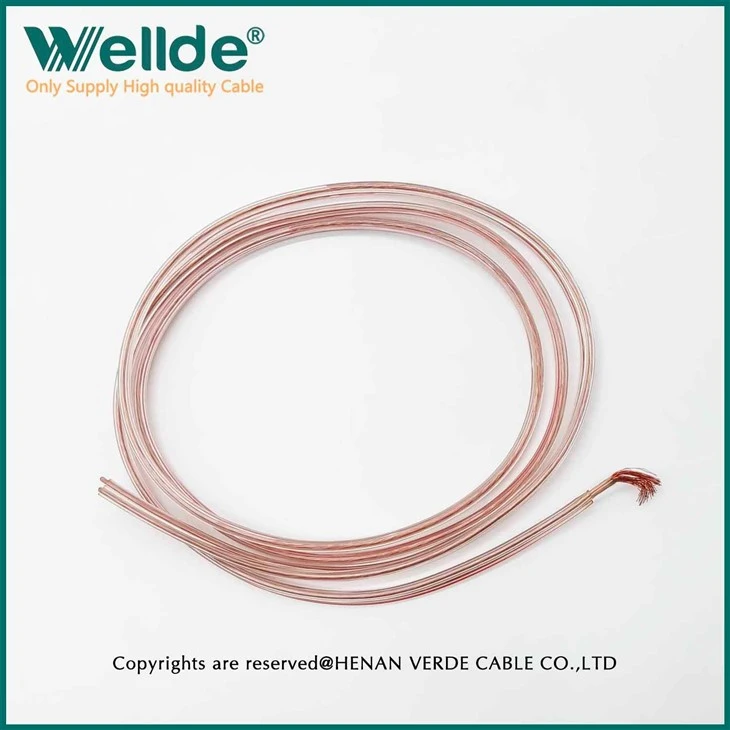 Transparent Silicone Two-core Connection Pure Copper Silicone Cable
