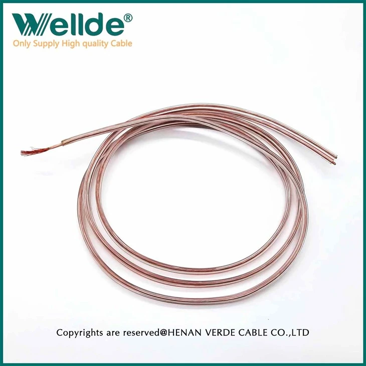Transparent Silicone Two-core Connection Pure Copper Silicone Cable